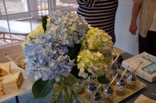 I have no idea how the girls knew hydrangeas were some of my favorites.  They managed to copy my wedding flowers!  I guess I just give off a hydrangea vibe.